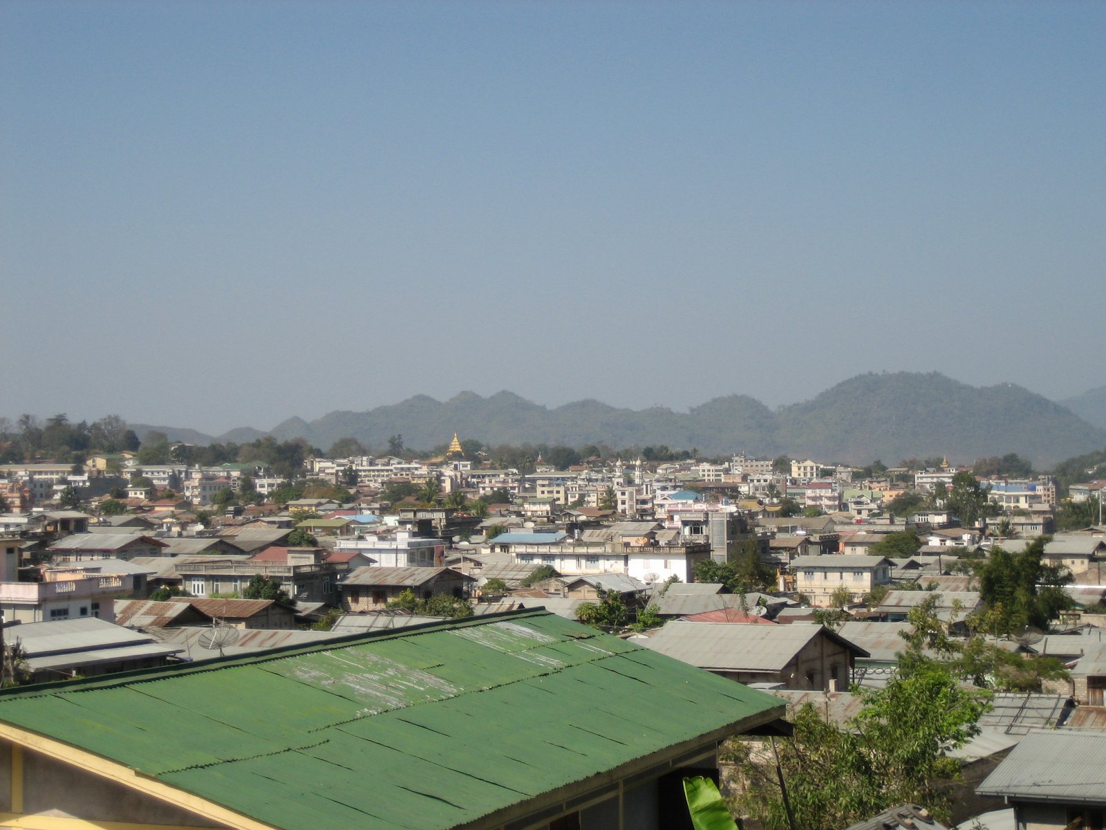 Lashio town skyline