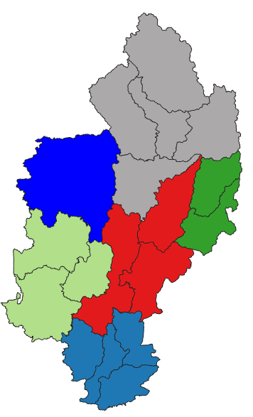 Map of Kachin State, Myanmar